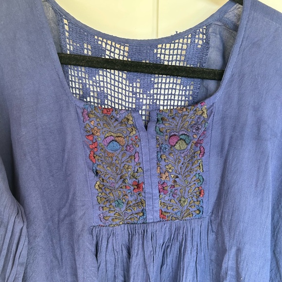 Boho tunic - beautiful blue - Picture 2 of 3